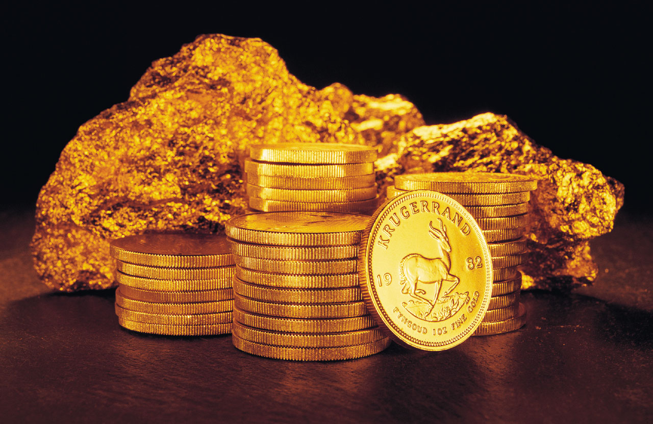 Куча золотых монет