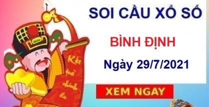 Soi cầu XSBDI ngày 29/7/2021